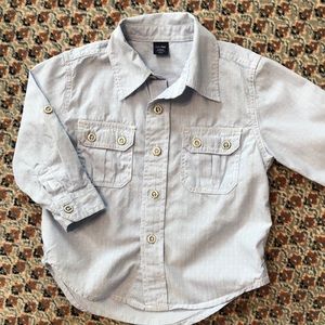 EUC Baby GAP Button Down Cotton Shirt 12-18 M